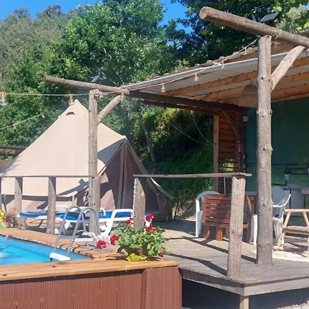 Bell-tenten Quinta Pomar Do Pontido ラグジュアリーテント カベセイラス・デ・バスト