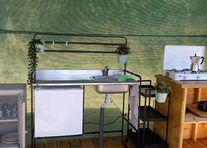 Campismo de Luxo Bell-tenten Quinta Pomar Do Pontido