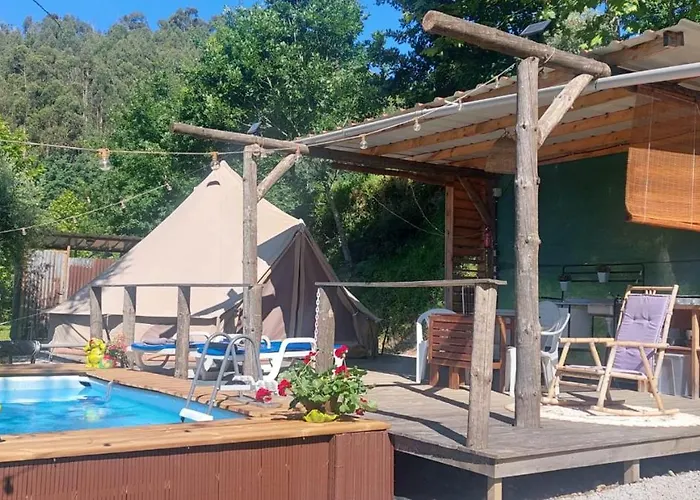 Bell-tenten Quinta Pomar Do Pontido אוהל מפואר קאבקסיירס דה באסטו